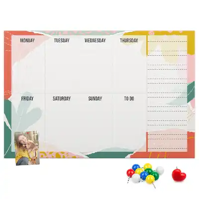Kurk prikbord Eenvoudige weekplanner