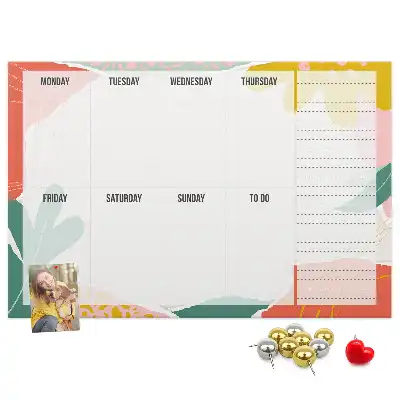 Kurk prikbord Eenvoudige weekplanner