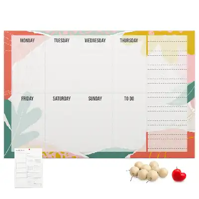 Kurk prikbord Eenvoudige weekplanner