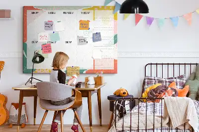 Kurk prikbord Eenvoudige weekplanner