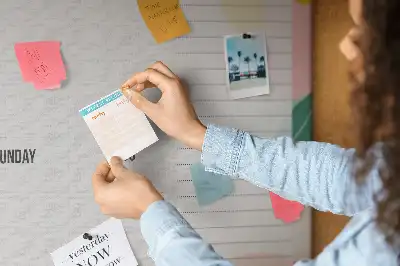 Kurk prikbord Eenvoudige weekplanner