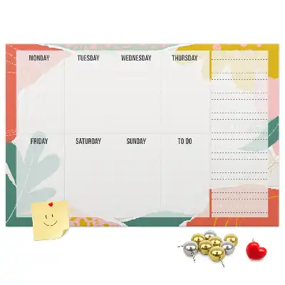 Kurk prikbord Eenvoudige weekplanner