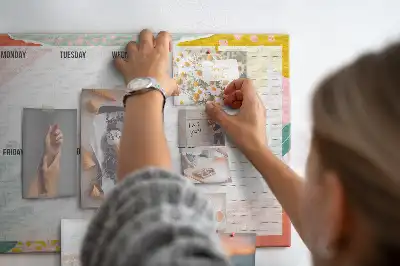 Kurk prikbord Eenvoudige weekplanner