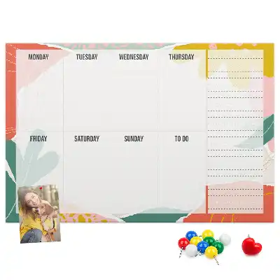 Kurk prikbord Eenvoudige weekplanner
