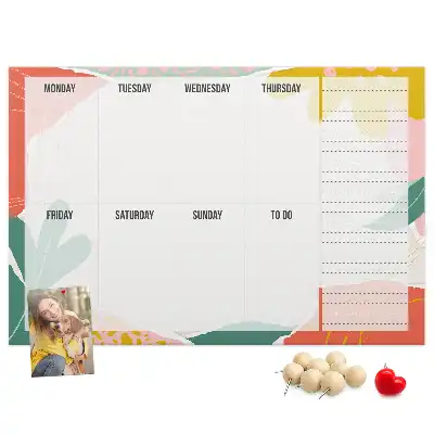 Kurk prikbord Eenvoudige weekplanner