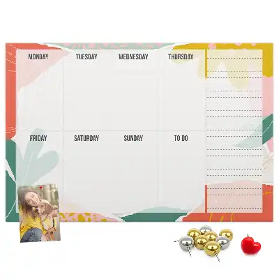 Kurk prikbord Eenvoudige weekplanner