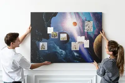 Memobord van kurk Grote melkweg