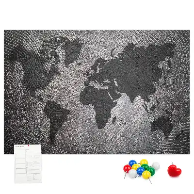 Memobord van kurk Minimalistische betonnen wereld