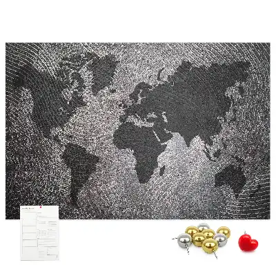 Memobord van kurk Minimalistische betonnen wereld