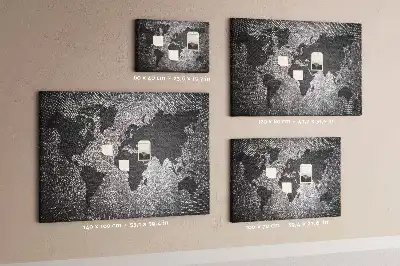 Memobord van kurk Minimalistische betonnen wereld