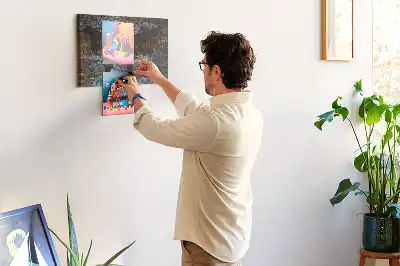 Memobord van kurk Wereldkaart roest