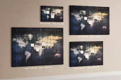 Kurk prikbord Geometrische omtrek van de wereld