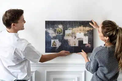Kurk prikbord Geometrische omtrek van de wereld