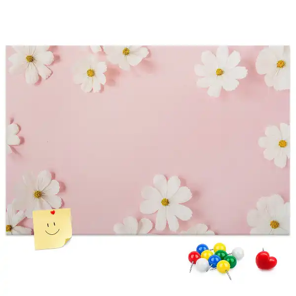 Memobord van kurk Madeliefjes bloemen