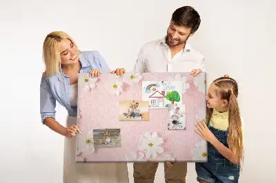 Memobord van kurk Madeliefjes bloemen