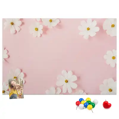 Memobord van kurk Madeliefjes bloemen