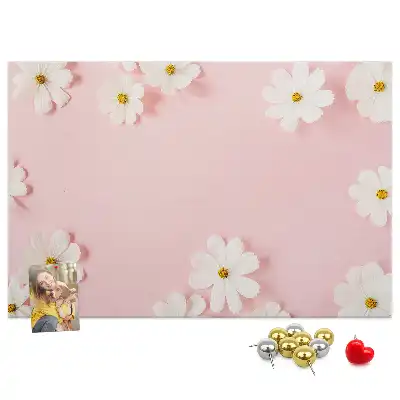 Memobord van kurk Madeliefjes bloemen