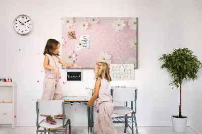 Memobord van kurk Madeliefjes bloemen