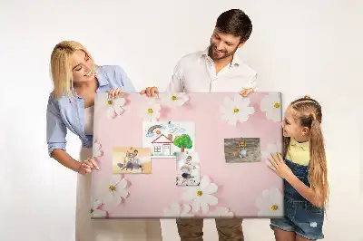 Memobord van kurk Madeliefjes bloemen