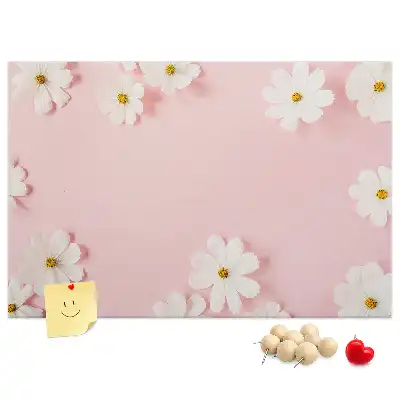 Memobord van kurk Madeliefjes bloemen