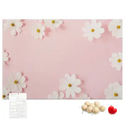 Memobord van kurk Madeliefjes bloemen
