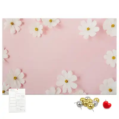 Memobord van kurk Madeliefjes bloemen
