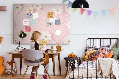 Memobord van kurk Madeliefjes bloemen