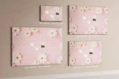 Memobord van kurk Madeliefjes bloemen