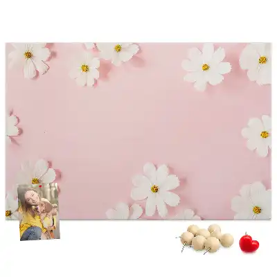 Memobord van kurk Madeliefjes bloemen