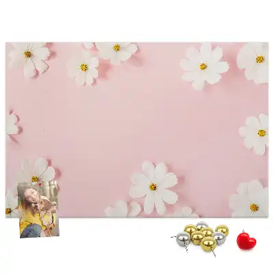 Memobord van kurk Madeliefjes bloemen