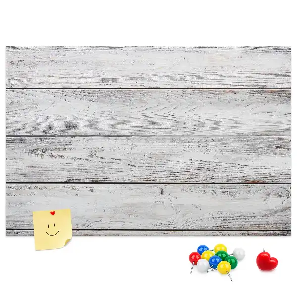 Memobord van kurk Geschilderde planken