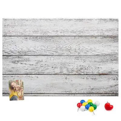 Memobord van kurk Geschilderde planken