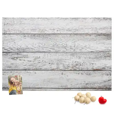 Memobord van kurk Geschilderde planken