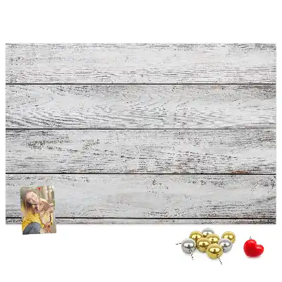 Memobord van kurk Geschilderde planken