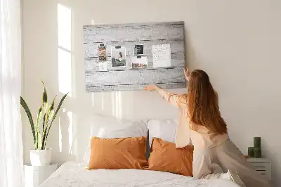 Memobord van kurk Geschilderde planken