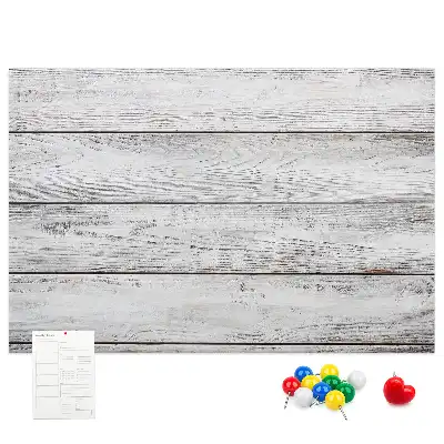 Memobord van kurk Geschilderde planken