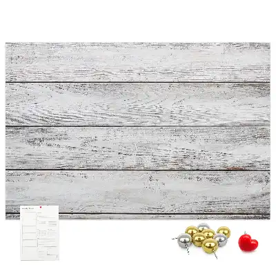 Memobord van kurk Geschilderde planken
