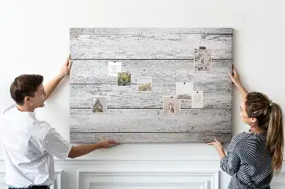 Memobord van kurk Geschilderde planken