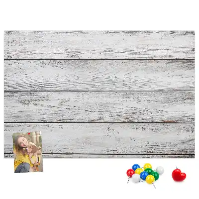 Memobord van kurk Geschilderde planken