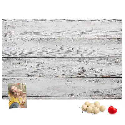 Memobord van kurk Geschilderde planken