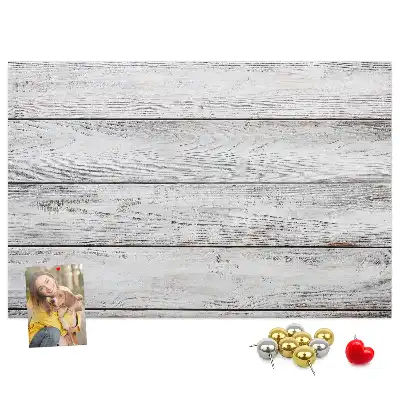 Memobord van kurk Geschilderde planken