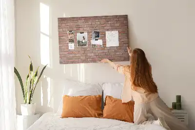 Kurk prikbord Rustieke rode baksteen