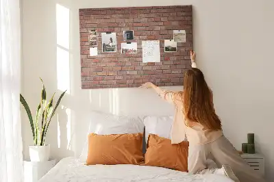 Kurk prikbord Rustieke rode baksteen