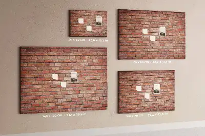 Kurk prikbord Rustieke rode baksteen