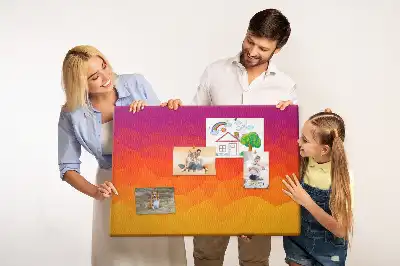 Memobord van kurk Zonsopgang