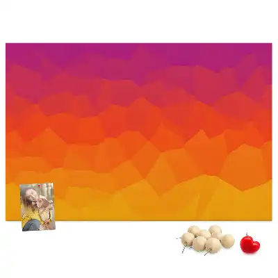 Memobord van kurk Zonsopgang