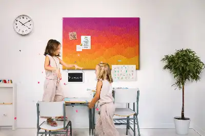 Memobord van kurk Zonsopgang