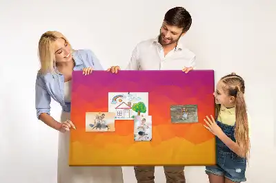 Memobord van kurk Zonsopgang