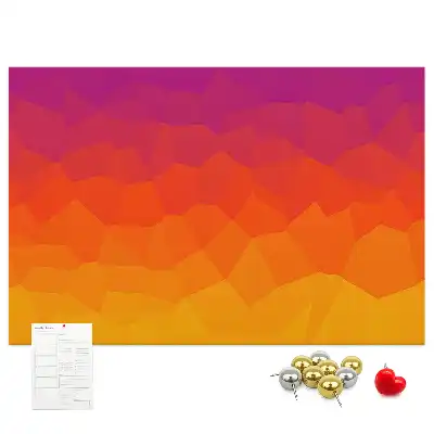 Memobord van kurk Zonsopgang