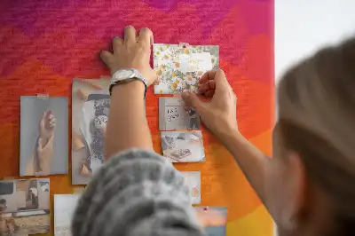 Memobord van kurk Zonsopgang